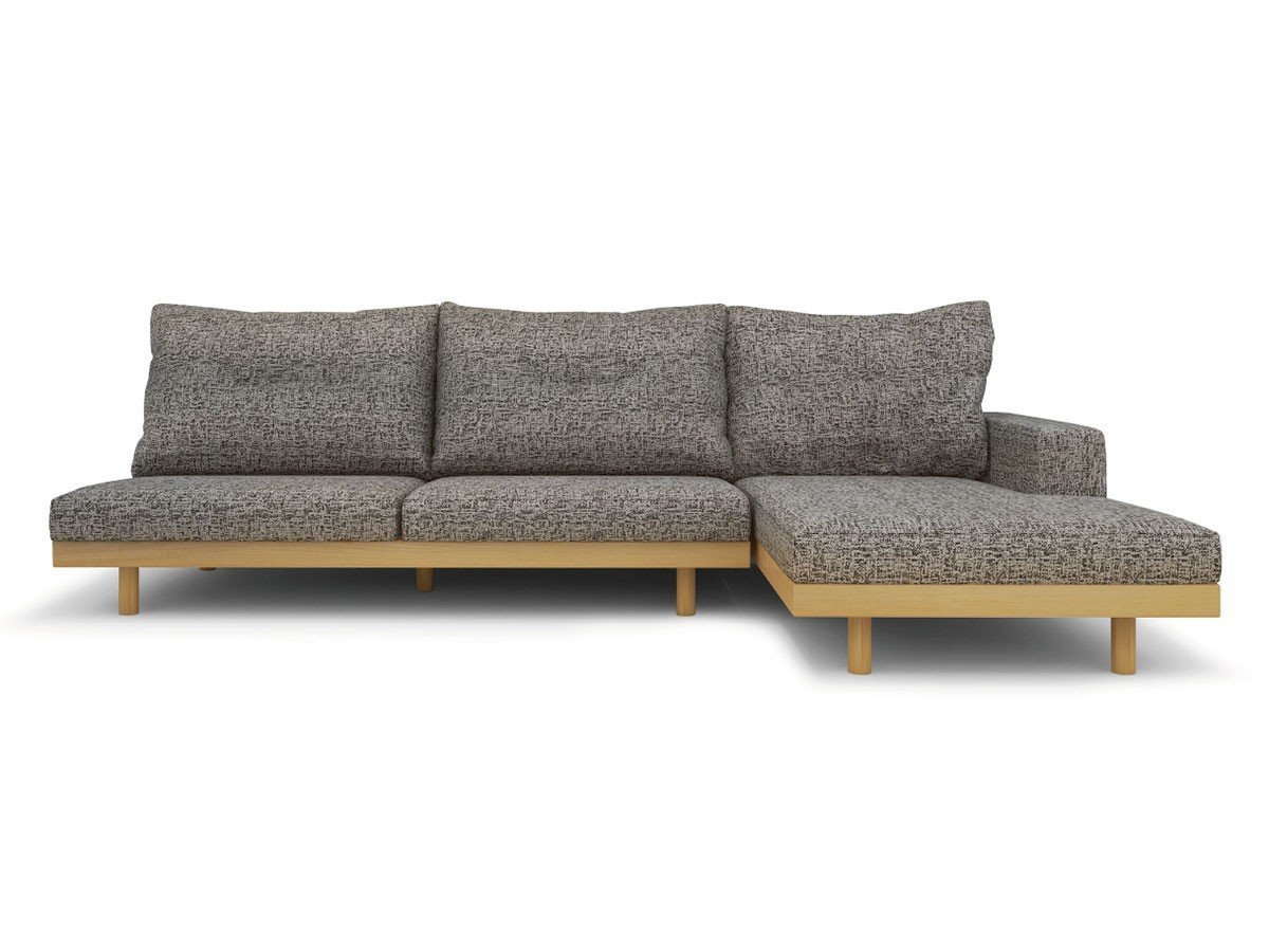 【マスターウォール/MASTERWAL / GOODS】のDANISH GRANDE SOFA / デニッシュ グランデ ソファ 3シーター180 インテリア・キッズ・メンズ・レディースファッション・服の通販 founy(ファニー) 　クッション　Cushion　フェザー　Feather　ホーム・キャンプ・アウトドア・お取り寄せ　Home,Garden,Outdoor,Camping Gear　家具・インテリア　Furniture　ソファー　Sofa　張地:ドムス J32101トープ(ファブリック4)、フレーム:北海道オーク|ID: prp329100004021789 ipo3291000000030174263