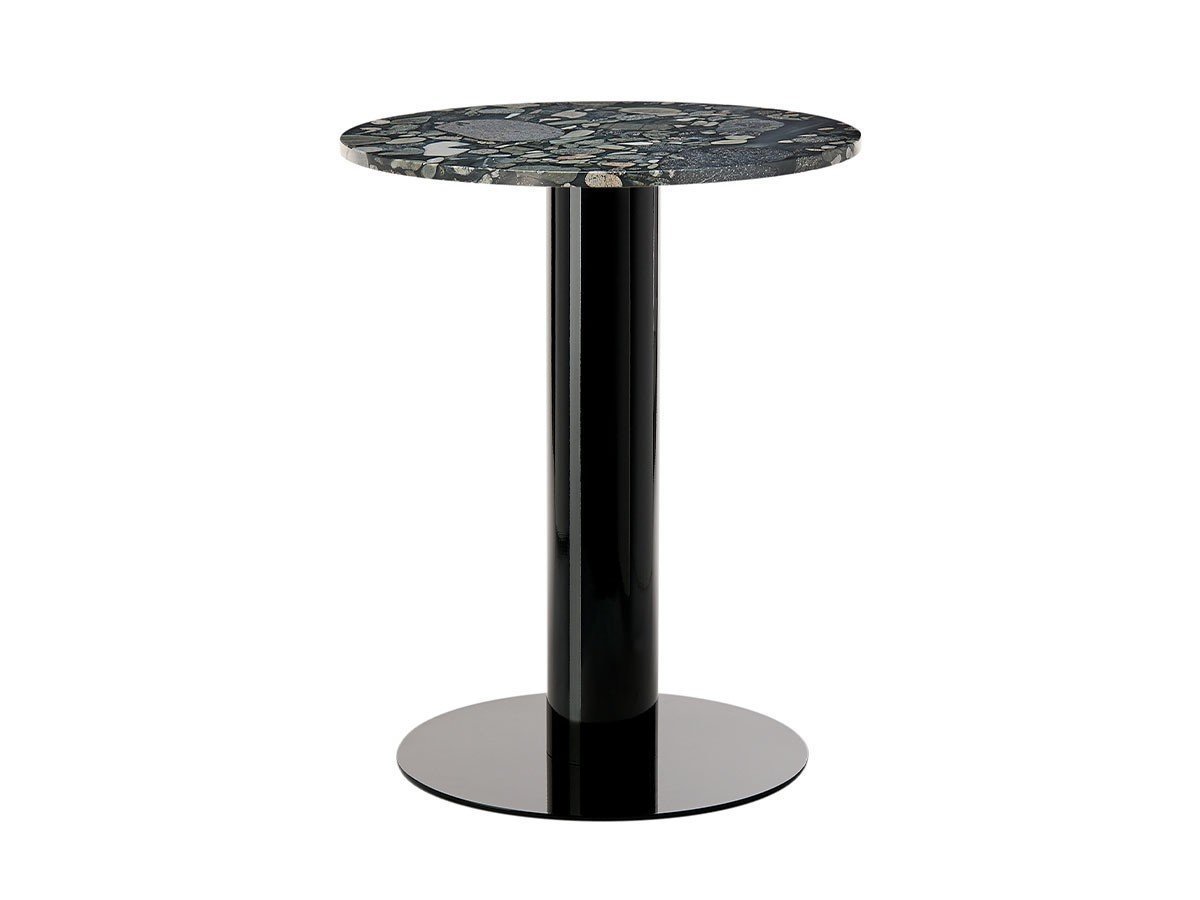 【トム ディクソン/Tom Dixon / GOODS】のTube Base + Pebble Marble Top Round 600 / チューブ ベース + ペブルマーブルトップ ラウンド 600 インテリア・キッズ・メンズ・レディースファッション・服の通販 founy(ファニー) 　エレガント 上品　Elegant　シンプル　Simple　チューブ　Tube　テーブル　Table　フォルム　Form　ラウンド　Round　ホーム・キャンプ・アウトドア・お取り寄せ　Home,Garden,Outdoor,Camping Gear　家具・インテリア　Furniture　テーブル　Table　カフェテーブル　Cafe Table　ブラック|ID: prp329100004021798 ipo3291000000026677727