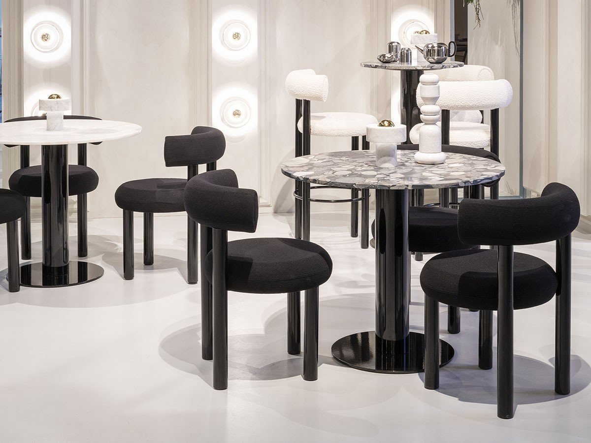 【トム ディクソン/Tom Dixon / GOODS】のTube Base + Pebble Marble Top Round 600 / チューブ ベース + ペブルマーブルトップ ラウンド 600 人気、トレンドファッション・服の通販 founy(ファニー) 　エレガント 上品　Elegant　シンプル　Simple　チューブ　Tube　テーブル　Table　フォルム　Form　ラウンド　Round　ホーム・キャンプ・アウトドア・お取り寄せ　Home,Garden,Outdoor,Camping Gear　家具・インテリア　Furniture　テーブル　Table　カフェテーブル　Cafe Table　other-3|ID: prp329100004021798 ipo3291000000031475966