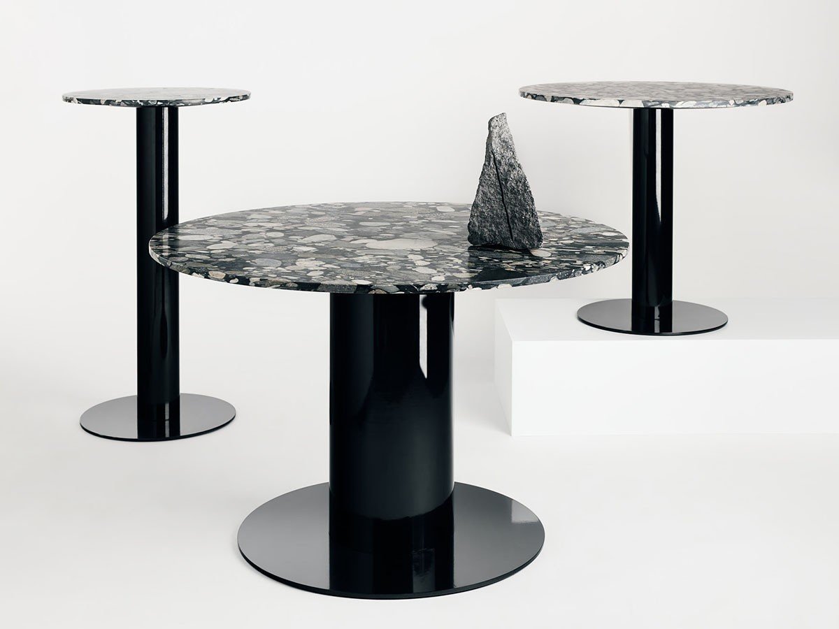 【トム ディクソン/Tom Dixon / GOODS】のTube Base + Pebble Marble Top Round 600 / チューブ ベース + ペブルマーブルトップ ラウンド 600 人気、トレンドファッション・服の通販 founy(ファニー) 　エレガント 上品　Elegant　シンプル　Simple　チューブ　Tube　テーブル　Table　フォルム　Form　ラウンド　Round　ホーム・キャンプ・アウトドア・お取り寄せ　Home,Garden,Outdoor,Camping Gear　家具・インテリア　Furniture　テーブル　Table　カフェテーブル　Cafe Table　other-5|ID: prp329100004021798 ipo3291000000031475968