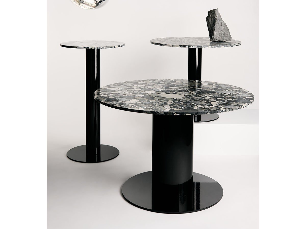 【トム ディクソン/Tom Dixon / GOODS】のTube Base + Pebble Marble Top Round 600 / チューブ ベース + ペブルマーブルトップ ラウンド 600 人気、トレンドファッション・服の通販 founy(ファニー) 　エレガント 上品　Elegant　シンプル　Simple　チューブ　Tube　テーブル　Table　フォルム　Form　ラウンド　Round　ホーム・キャンプ・アウトドア・お取り寄せ　Home,Garden,Outdoor,Camping Gear　家具・インテリア　Furniture　テーブル　Table　カフェテーブル　Cafe Table　other-6|ID: prp329100004021798 ipo3291000000031475969
