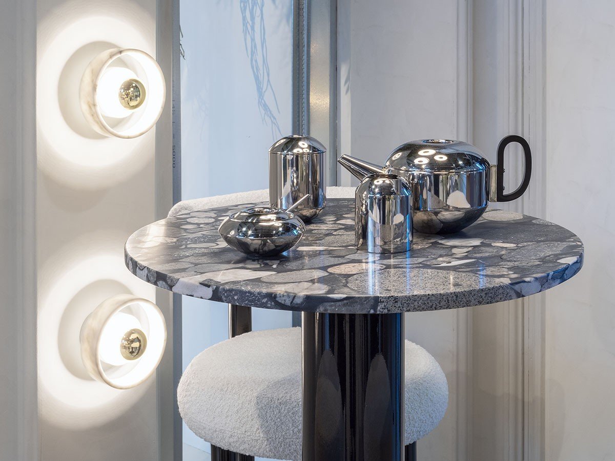 【トム ディクソン/Tom Dixon / GOODS】のTube High Base Black + Pebble Marble Top Round 900 / チューブハイ ベース + ペブルマーブルトップ ラウンド 900(ブラック脚) 人気、トレンドファッション・服の通販 founy(ファニー) 　エレガント 上品　Elegant　シンプル　Simple　チューブ　Tube　テーブル　Table　フォルム　Form　ラウンド　Round　ホーム・キャンプ・アウトドア・お取り寄せ　Home,Garden,Outdoor,Camping Gear　家具・インテリア　Furniture　テーブル　Table　コンソール・カウンターテーブル　Console/Counter Table　other-5|ID: prp329100004021799 ipo3291000000031475973