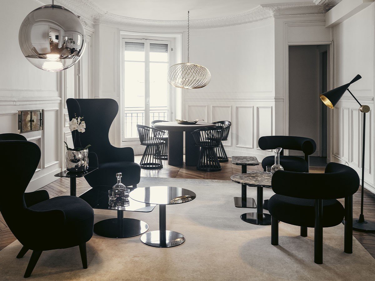 【トム ディクソン/Tom Dixon / GOODS】のPebble Table Circle / ぺブル テーブル サークル(ブラック脚) 人気、トレンドファッション・服の通販 founy(ファニー) 　エレガント 上品　Elegant　サークル　Circle　シンプル　Simple　テーブル　Table　フォルム　Form　ホーム・キャンプ・アウトドア・お取り寄せ　Home,Garden,Outdoor,Camping Gear　家具・インテリア　Furniture　テーブル　Table　サイドテーブル・小テーブル　Side Table/Small Table　other-2|ID: prp329100004021802 ipo3291000000031475980