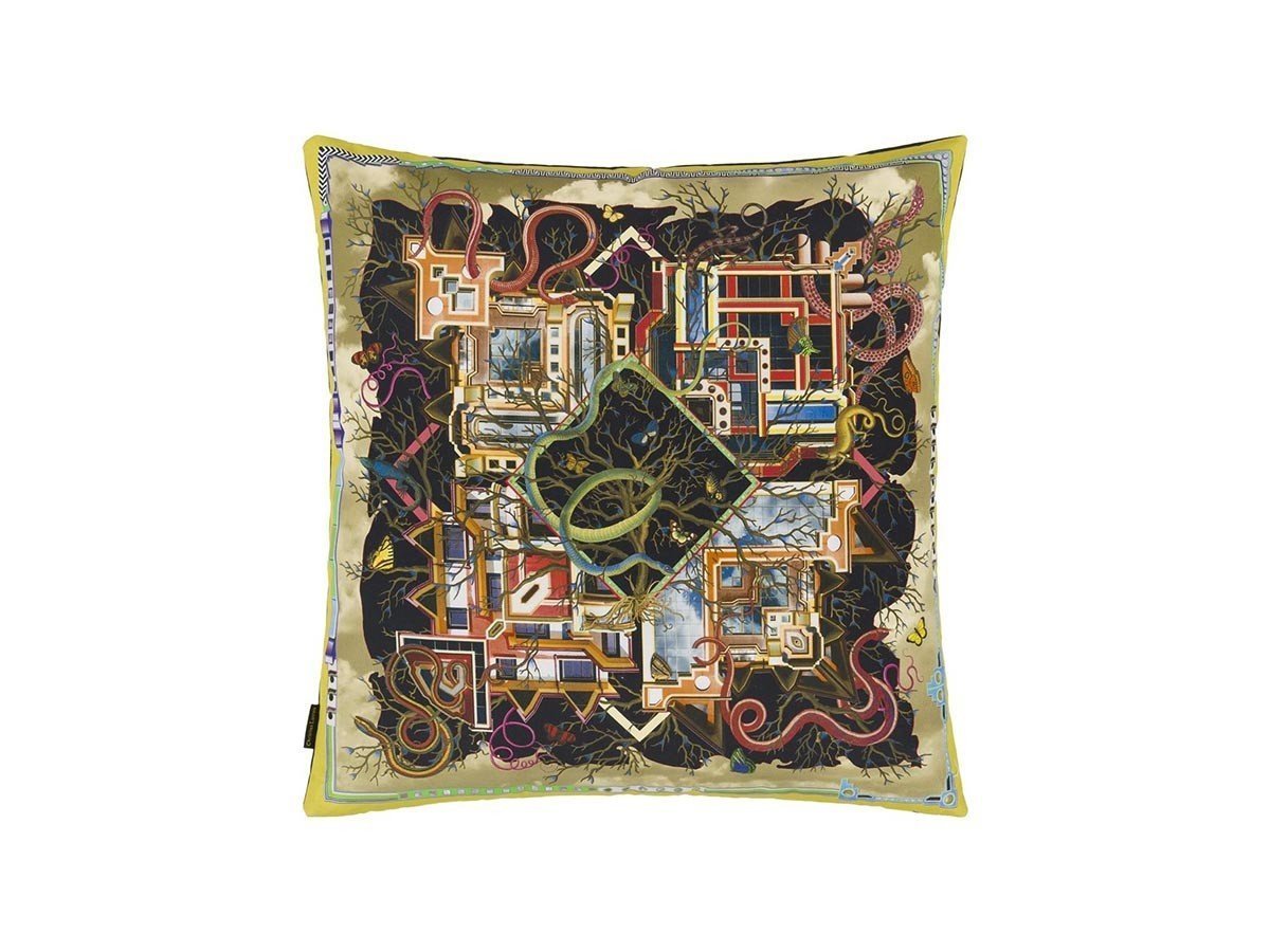 【デザイナーズ ギルド/DESIGNERS GUILD / GOODS】のChristian Lacroix Archeologie Mosaique Cushion / クリスチャンラクロワ アルケオロジー モザイク クッション 55 × 55cm インテリア・キッズ・メンズ・レディースファッション・服の通販 founy(ファニー) 　送料無料　Free Shipping　クッション　Cushion, Throw Pillow　サテン　Satin, Glossy Fabric　ファブリック　Fabric, Textile　フェザー　Feather, Feather Detail　プリント　Print, Printed Pattern　モザイク　Mosaic, Geometric Pattern　ホーム・キャンプ・アウトドア・お取り寄せ　Home Living / Home & Lifestyle / Camping Gear / Outdoor Camping　家具・インテリア　Home Furniture & Interior. Stylish & Functional Living Spaces　その他 インテリア雑貨、家具　Home Decor & Furniture Extras　|ID: prp329100004025283 ipo3291000000035326008