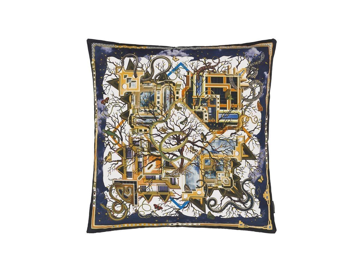 【デザイナーズ ギルド/DESIGNERS GUILD / GOODS】のChristian Lacroix Archeologie Mosaique Cushion / クリスチャンラクロワ アルケオロジー モザイク クッション 55 × 55cm インテリア・キッズ・メンズ・レディースファッション・服の通販 founy(ファニー) 　送料無料　Free Shipping　クッション　Cushion, Throw Pillow　サテン　Satin, Glossy Fabric　ファブリック　Fabric, Textile　フェザー　Feather, Feather Detail　プリント　Print, Printed Pattern　モザイク　Mosaic, Geometric Pattern　ホーム・キャンプ・アウトドア・お取り寄せ　Home Living / Home & Lifestyle / Camping Gear / Outdoor Camping　家具・インテリア　Home Furniture & Interior. Stylish & Functional Living Spaces　その他 インテリア雑貨、家具　Home Decor & Furniture Extras　|ID: prp329100004025283 ipo3291000000035326009