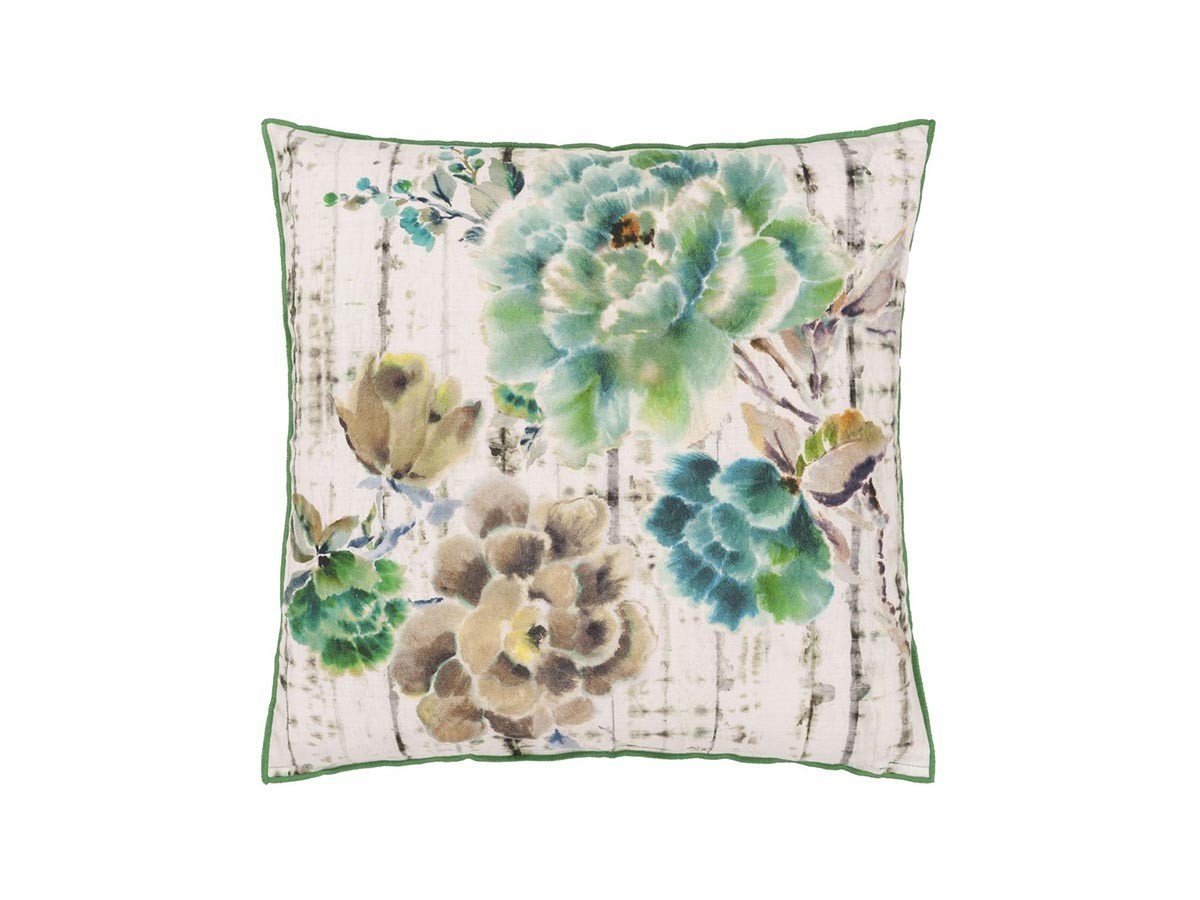 【デザイナーズ ギルド/DESIGNERS GUILD / GOODS】のKyoto Flower Cushion / キョウトフラワー クッション 50 × 50cm インテリア・キッズ・メンズ・レディースファッション・服の通販 founy(ファニー) 　送料無料　Free Shipping　クッション　Cushion　ストライプ　Stripe　パターン　Pattern　フェザー　Feather　プリント　Print　春　Spring　ホーム・キャンプ・アウトドア・お取り寄せ　Home,Garden,Outdoor,Camping Gear　家具・インテリア　Furniture　その他 インテリア雑貨、家具　Furniture, Interior, Others　ジェード(表面)|ID: prp329100004025304 ipo3291000000026716711