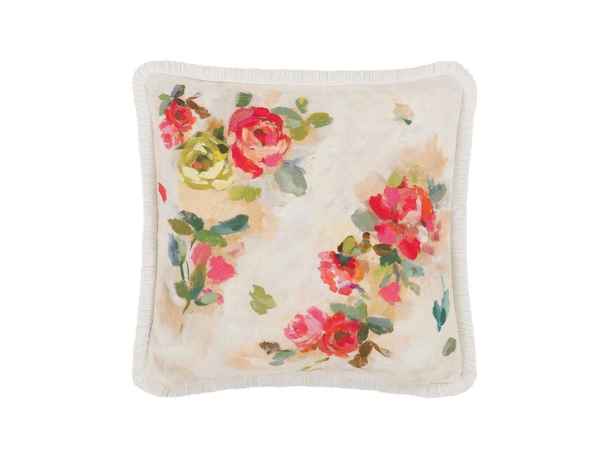 【デザイナーズ ギルド/DESIGNERS GUILD / GOODS】のGiardino di Rose Cushion / ジャルディーノ ディ ローズ クッション 50 × 50cm インテリア・キッズ・メンズ・レディースファッション・服の通販 founy(ファニー) 送料無料 Free Shipping クッション Cushion, Throw Pillow パターン Pattern, Design Print フェザー Feather, Feather Detail フリンジ Fringe, Tassel プリント Print, Printed Pattern リネン Linen, Linen Fabric リバーシブル Reversible, Two-Sided ローズ Rose, Rose Motif ホーム・キャンプ・アウトドア・お取り寄せ Home Living / Home & Lifestyle / Camping Gear / Outdoor Camping 家具・インテリア Home Furniture & Interior. Stylish & Functional Living Spaces その他 インテリア雑貨、家具 Home Decor & Furniture Extras ナスタチウム(裏面)|ID: prp329100004025312 ipo3291000000035326064