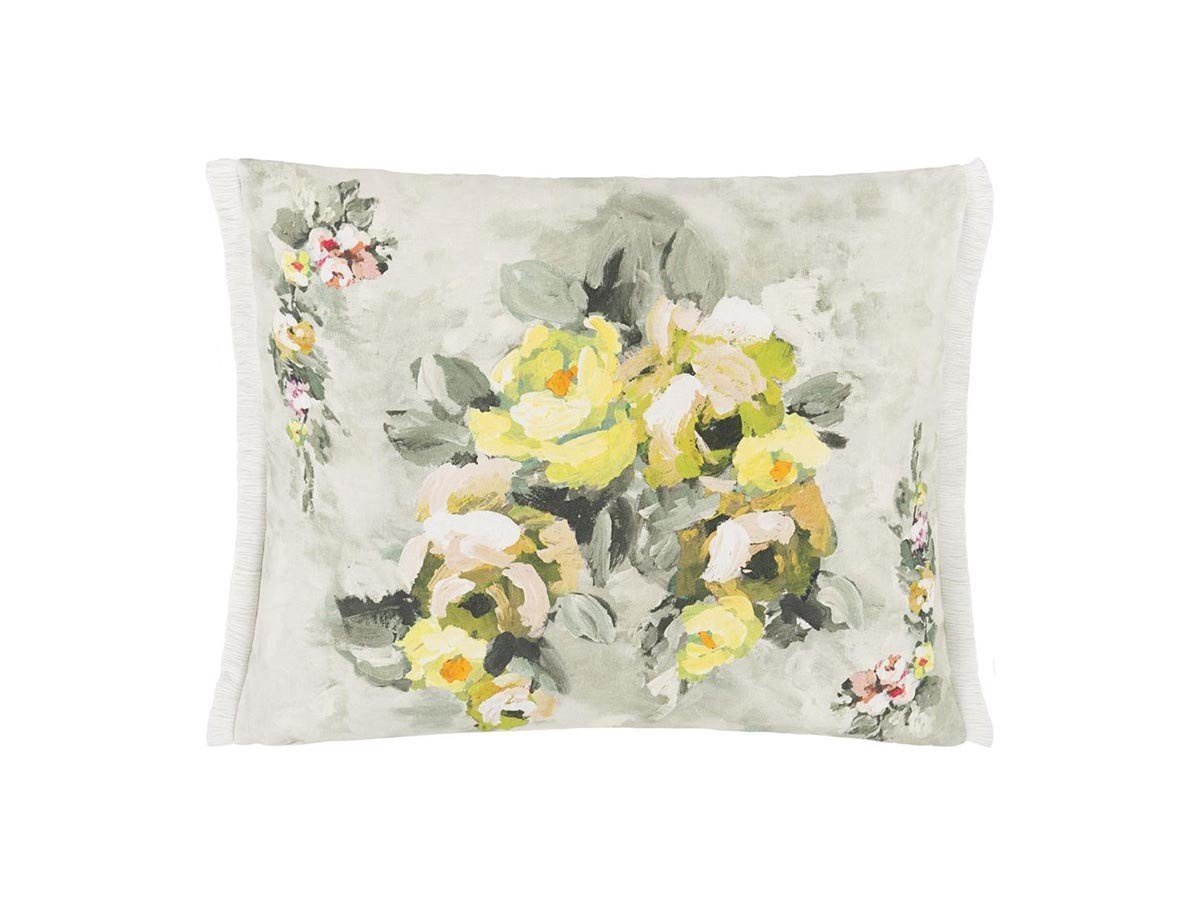 【デザイナーズ ギルド/DESIGNERS GUILD / GOODS】のGhirlanda Cushion / ギルランダ クッション 60 × 45cm インテリア・キッズ・メンズ・レディースファッション・服の通販 founy(ファニー) 　送料無料　Free Shipping　クッション　Cushion　パターン　Pattern　フェザー　Feather　フリンジ　Fringe　プリント　Print　リネン　Linen　ホーム・キャンプ・アウトドア・お取り寄せ　Home,Garden,Outdoor,Camping Gear　家具・インテリア　Home Furniture & Interior. Stylish & Functional Living Spaces　その他 インテリア雑貨、家具　Furniture, Interior, Others　フヌイユ(表面)|ID: prp329100004025313 ipo3291000000030173516