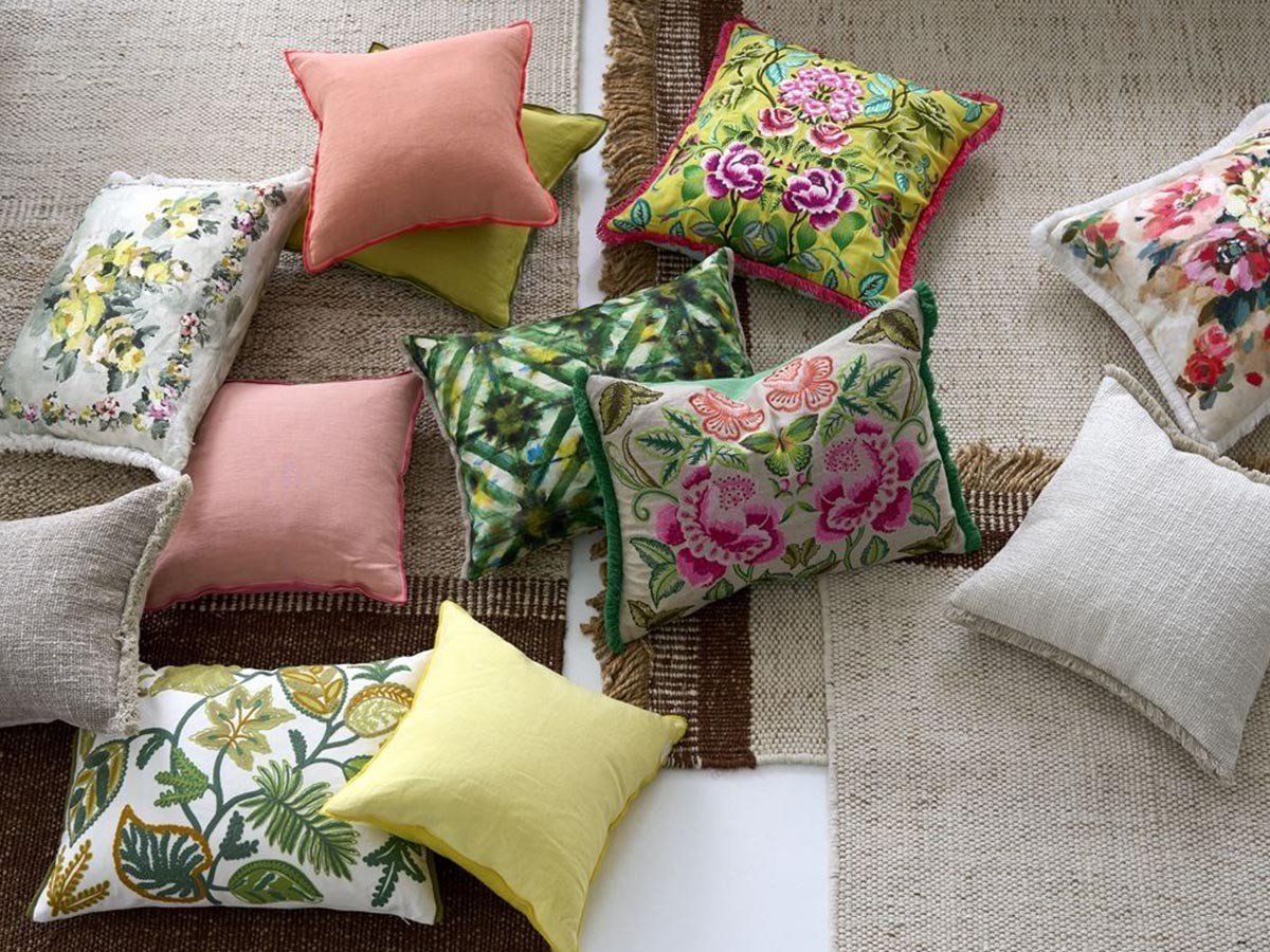 【デザイナーズ ギルド/DESIGNERS GUILD / GOODS】のGhirlanda Cushion / ギルランダ クッション 60 × 45cm 人気、トレンドファッション・服の通販 founy(ファニー) 　送料無料　Free Shipping　クッション　Cushion　パターン　Pattern　フェザー　Feather　フリンジ　Fringe　プリント　Print　リネン　Linen　ホーム・キャンプ・アウトドア・お取り寄せ　Home,Garden,Outdoor,Camping Gear　家具・インテリア　Home Furniture & Interior. Stylish & Functional Living Spaces　その他 インテリア雑貨、家具　Furniture, Interior, Others　other-5|ID: prp329100004025313 ipo3291000000031475375