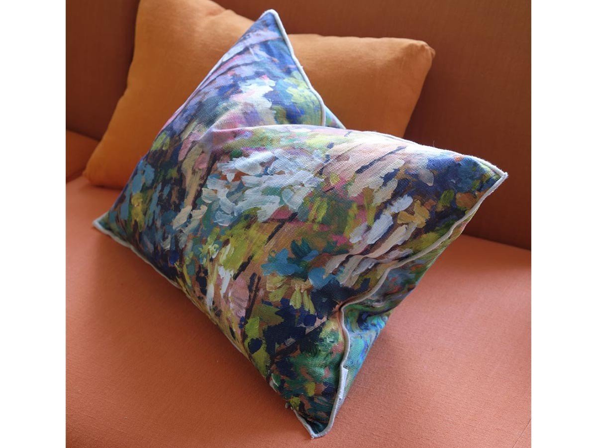 【デザイナーズ ギルド/DESIGNERS GUILD / GOODS】のForet Impressionniste Cushion / フォレ アンプレッショニスト クッション 60 × 45cm(フォレスト) 人気、トレンドファッション・服の通販 founy(ファニー) 　送料無料　Free Shipping　キャンバス　Canvas　クッション　Cushion　パターン　Pattern　フェザー　Feather　プリント　Print　ホーム・キャンプ・アウトドア・お取り寄せ　Home,Garden,Outdoor,Camping Gear　家具・インテリア　Furniture　その他 インテリア雑貨、家具　Furniture, Interior, Others　other-3|ID: prp329100004025318 ipo3291000000031475392