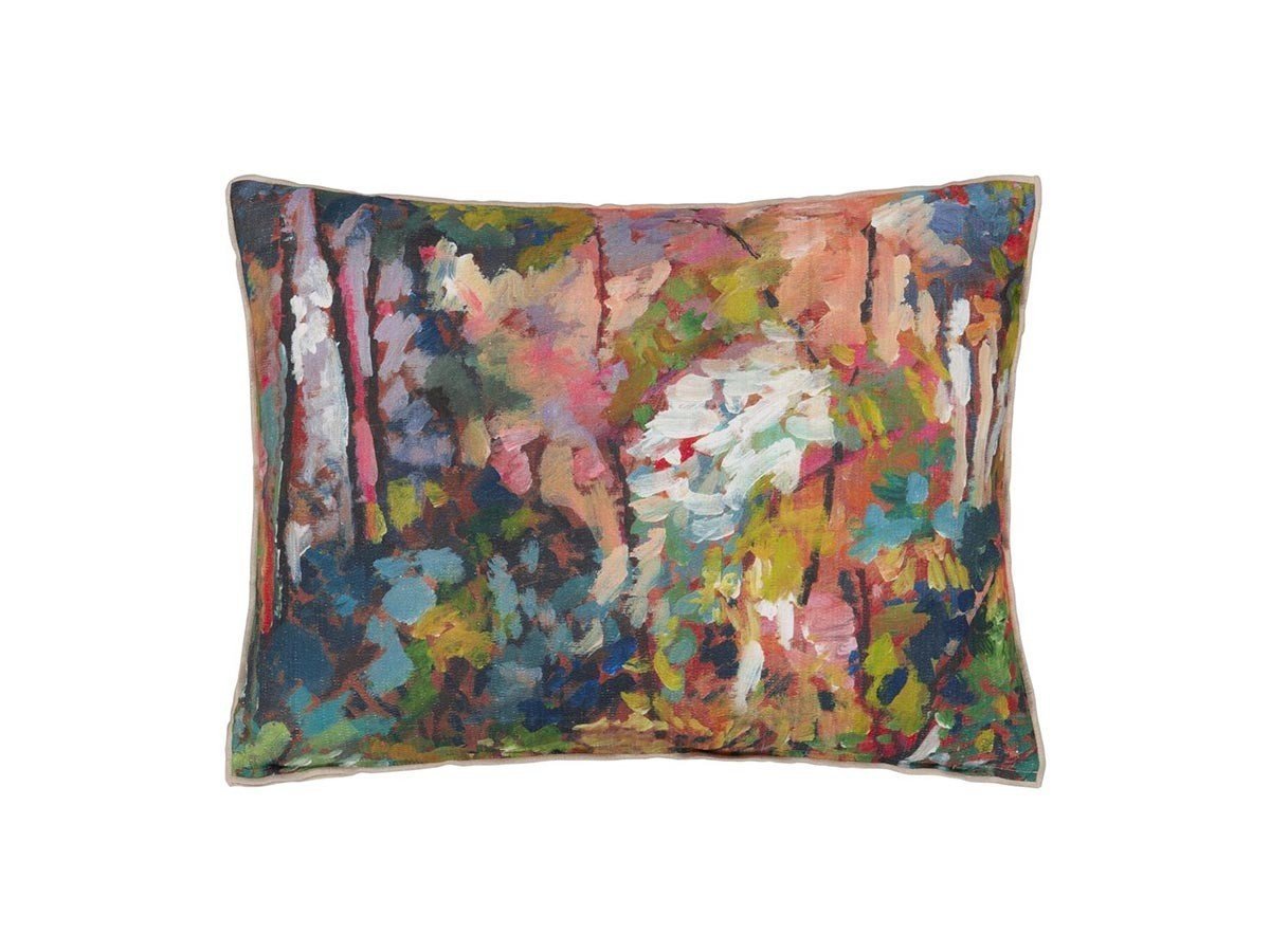 【デザイナーズ ギルド/DESIGNERS GUILD / GOODS】のForet Impressionniste Cushion / フォレ アンプレッショニスト クッション 60 × 45cm(フォレスト) インテリア・キッズ・メンズ・レディースファッション・服の通販 founy(ファニー) 　送料無料　Free Shipping　キャンバス　Canvas, Canvas Fabric　クッション　Cushion, Throw Pillow　パターン　Pattern, Design Print　フェザー　Feather, Feather Detail　プリント　Print, Printed Pattern　ホーム・キャンプ・アウトドア・お取り寄せ　Home Living / Home & Lifestyle / Camping Gear / Outdoor Camping　家具・インテリア　Home Furniture & Interior. Stylish & Functional Living Spaces　その他 インテリア雑貨、家具　Home Decor & Furniture Extras　|ID: prp329100004025318 ipo3291000000035326087