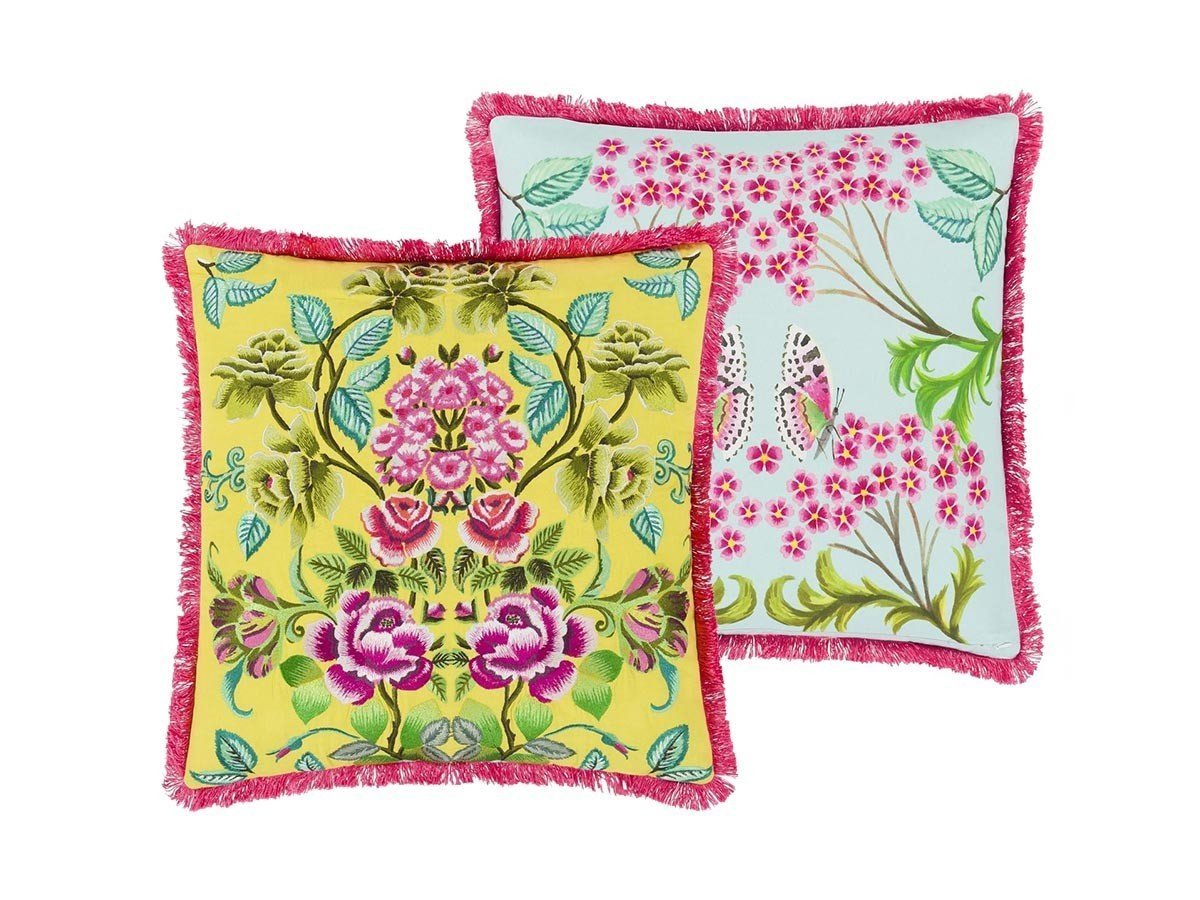 【デザイナーズ ギルド/DESIGNERS GUILD / GOODS】のEleonora Embroidered Cushion / エレオノラ エンブロイダード クッション 55 × 55cm 人気、トレンドファッション・服の通販 founy(ファニー) 　送料無料　Free Shipping　エレガント 上品　Elegant　クッション　Cushion　パターン　Pattern　フェザー　Feather　フリンジ　Fringe　プリント　Print　ホーム・キャンプ・アウトドア・お取り寄せ　Home,Garden,Outdoor,Camping Gear　家具・インテリア　Furniture　その他 インテリア雑貨、家具　Furniture, Interior, Others　other-2|ID: prp329100004025321 ipo3291000000031475406