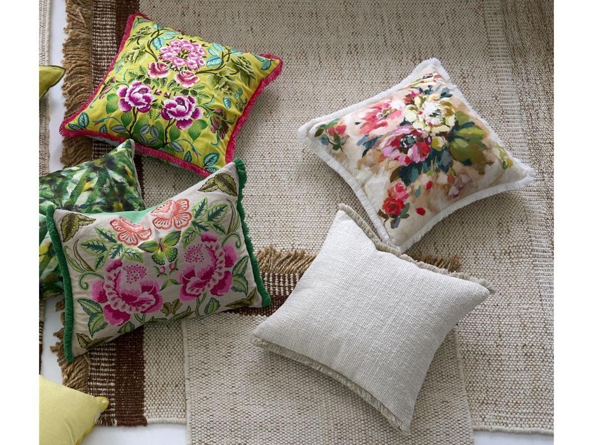 【デザイナーズ ギルド/DESIGNERS GUILD / GOODS】のCharroux Cushion / シャルー クッション 50 × 50cm 人気、トレンドファッション・服の通販 founy(ファニー) 　送料無料　Free Shipping　エレガント 上品　Elegant　クッション　Cushion, Throw Pillow　パターン　Pattern, Design Print　フェザー　Feather, Feather Detail　フランス　France, French　フリンジ　Fringe, Tassel　リネン　Linen, Linen Fabric　ループ　Loop, Loop Knit　ホーム・キャンプ・アウトドア・お取り寄せ　Home Living / Home & Lifestyle / Camping Gear / Outdoor Camping　家具・インテリア　Home Furniture & Interior. Stylish & Functional Living Spaces　その他 インテリア雑貨、家具　Home Decor & Furniture Extras　other-6|ID: prp329100004025328 ipo3291000000031475426