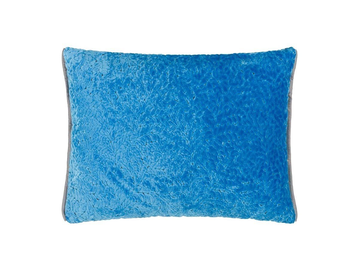 【デザイナーズ ギルド/DESIGNERS GUILD / GOODS】のCartouche Cushion / カルトゥーシュ クッション 60 × 45cm インテリア・キッズ・メンズ・レディースファッション・服の通販 founy(ファニー) 　送料無料　Free Shipping　エレガント 上品　Elegant　クッション　Cushion　シルバー　Silver　トリミング　Trimming　パターン　Pattern　フェザー　Feather　ベルベット　Velvet　ホーム・キャンプ・アウトドア・お取り寄せ　Home,Garden,Outdoor,Camping Gear　家具・インテリア　Furniture　その他 インテリア雑貨、家具　Furniture, Interior, Others　アジュール(表面)|ID: prp329100004025330 ipo3291000000026716956