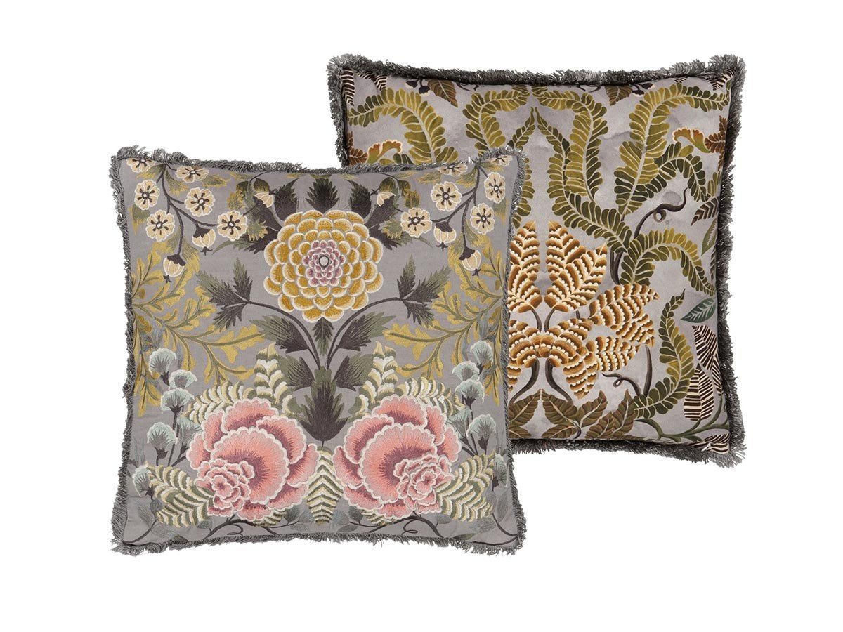 【デザイナーズ ギルド/DESIGNERS GUILD / GOODS】のBrocart Decoratif Embroidered Cushion / ブロケード デコラティヴ エンブロイダード クッション 50 × 50cm インテリア・キッズ・メンズ・レディースファッション・服の通販 founy(ファニー) 　送料無料　Free Shipping　クッション　Cushion, Throw Pillow　パターン　Pattern, Design Print　フェザー　Feather, Feather Detail　フリンジ　Fringe, Tassel　プリント　Print, Printed Pattern　人気　Popular, Best Seller　ホーム・キャンプ・アウトドア・お取り寄せ　Home Living / Home & Lifestyle / Camping Gear / Outdoor Camping　家具・インテリア　Home Furniture & Interior. Stylish & Functional Living Spaces　その他 インテリア雑貨、家具　Home Decor & Furniture Extras　セピア|ID: prp329100004025336 ipo3291000000030173613