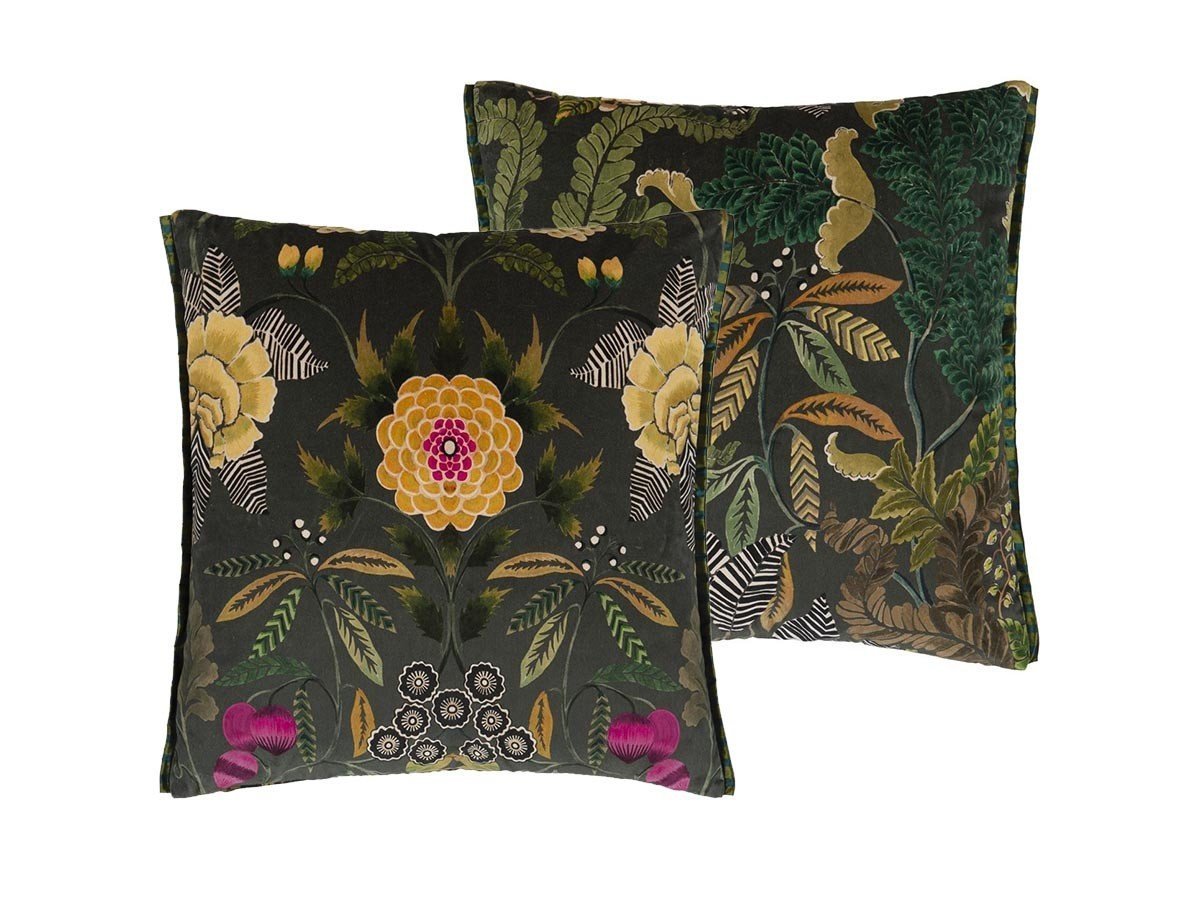 【デザイナーズ ギルド/DESIGNERS GUILD / GOODS】のBrocart Decoratif Velours Cushion / ブロケード デコラティヴ ヴェロア クッション 55 × 55cm 人気、トレンドファッション・服の通販 founy(ファニー) 　送料無料　Free Shipping　クッション　Cushion, Throw Pillow　ストライプ　Stripe, Striped Pattern　タフタ　Taffeta, Structured Fabric　パターン　Pattern, Design Print　フェザー　Feather, Feather Detail　プリント　Print, Printed Pattern　ベルベット　Velvet, Velvety　人気　Popular, Best Seller　ホーム・キャンプ・アウトドア・お取り寄せ　Home Living / Home & Lifestyle / Camping Gear / Outdoor Camping　家具・インテリア　Home Furniture & Interior. Stylish & Functional Living Spaces　その他 インテリア雑貨、家具　Home Decor & Furniture Extras　other-2|ID: prp329100004025340 ipo3291000000031475437