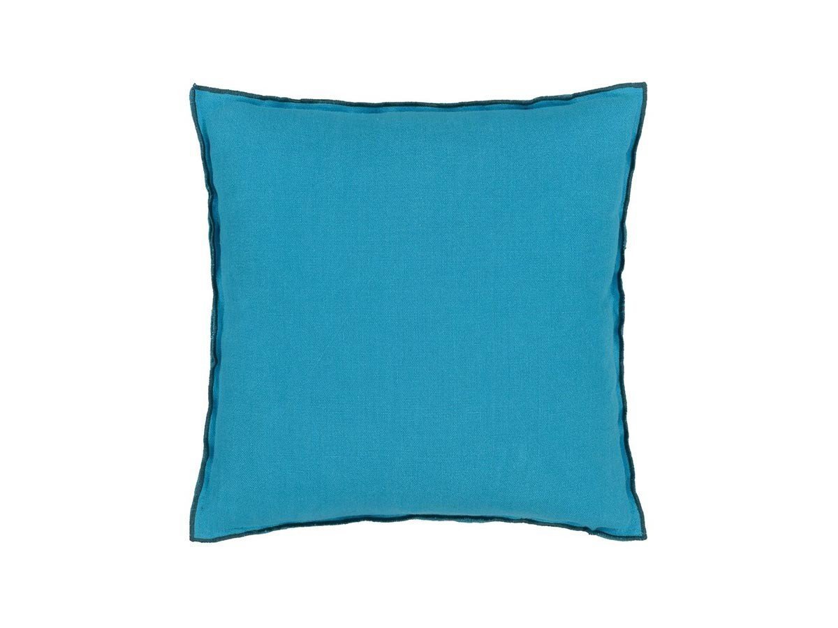 【デザイナーズ ギルド/DESIGNERS GUILD / GOODS】のBrera Lino Cushion / ブレラ リノ クッション 43 × 43cm インテリア・キッズ・メンズ・レディースファッション・服の通販 founy(ファニー) 　送料無料　Free Shipping　クッション　Cushion, Throw Pillow　パターン　Pattern, Design Print　フェザー　Feather, Feather Detail　リネン　Linen, Linen Fabric　ホーム・キャンプ・アウトドア・お取り寄せ　Home Living / Home & Lifestyle / Camping Gear / Outdoor Camping　家具・インテリア　Home Furniture & Interior. Stylish & Functional Living Spaces　その他 インテリア雑貨、家具　Home Decor & Furniture Extras　インディアンオーシャン & ティール(表面)|ID: prp329100004025344 ipo3291000000035326209