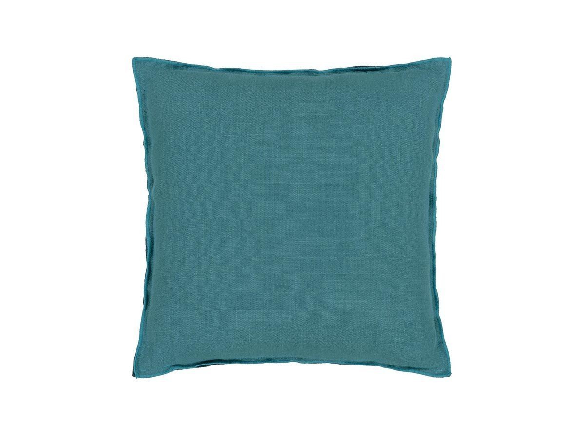 【デザイナーズ ギルド/DESIGNERS GUILD / GOODS】のBrera Lino Cushion / ブレラ リノ クッション 43 × 43cm インテリア・キッズ・メンズ・レディースファッション・服の通販 founy(ファニー) 　送料無料　Free Shipping　クッション　Cushion, Throw Pillow　パターン　Pattern, Design Print　フェザー　Feather, Feather Detail　リネン　Linen, Linen Fabric　ホーム・キャンプ・アウトドア・お取り寄せ　Home Living / Home & Lifestyle / Camping Gear / Outdoor Camping　家具・インテリア　Home Furniture & Interior. Stylish & Functional Living Spaces　その他 インテリア雑貨、家具　Home Decor & Furniture Extras　インディアンオーシャン & ティール(裏面)|ID: prp329100004025344 ipo3291000000035326211