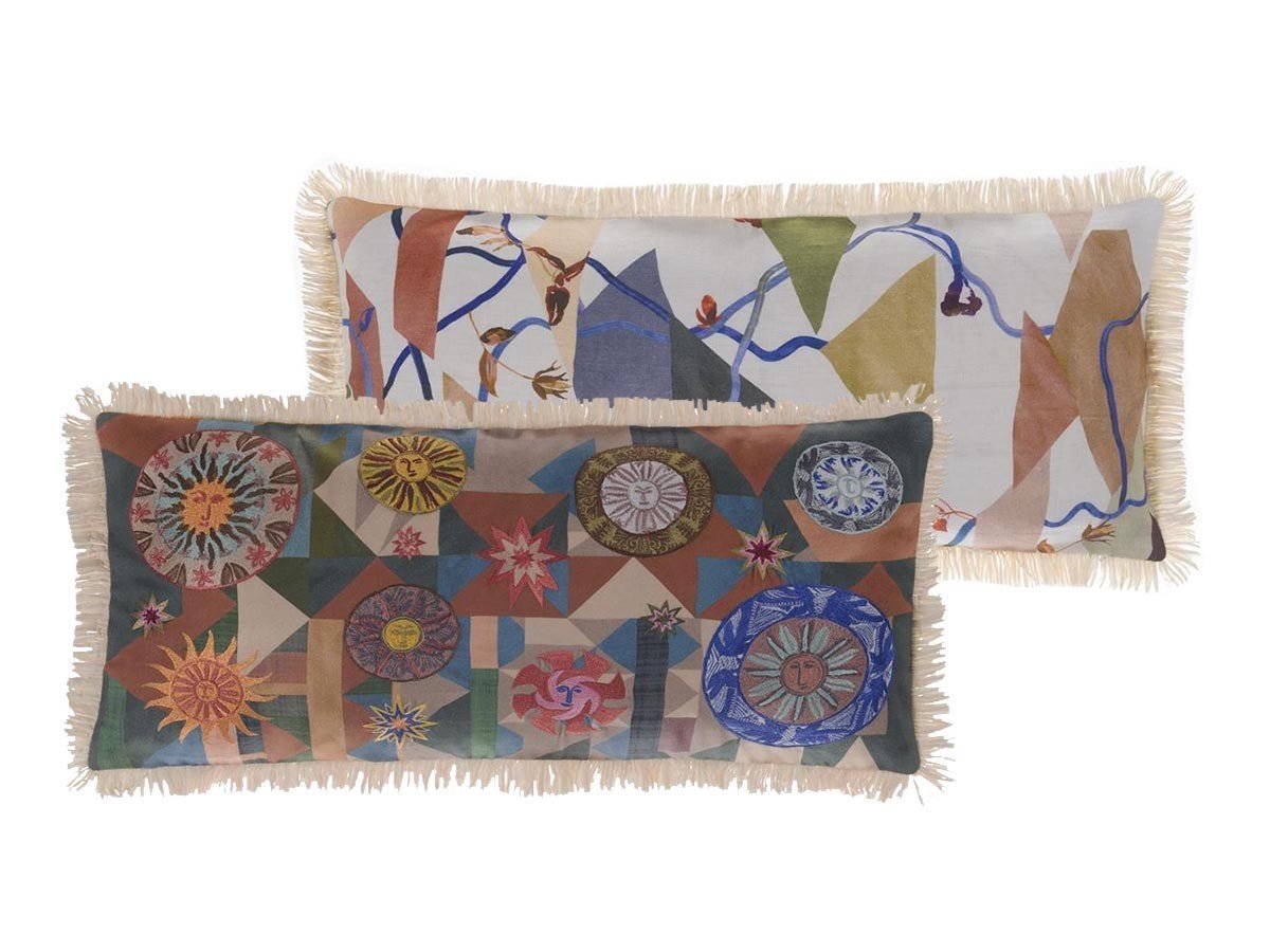 【デザイナーズ ギルド/DESIGNERS GUILD / GOODS】のChristian Lacroix Trinquetaille Terre Cuite Cushion / クリスチャンラクロワ トランクタイユ テール キュイット クッション 60 × 30cm インテリア・キッズ・メンズ・レディースファッション・服の通販 founy(ファニー) 　キルティング　Quilted, Quilting　クッション　Cushion, Throw Pillow　サテン　Satin, Glossy Fabric　パッチワーク　Patchwork, Mixed Fabric　ファブリック　Fabric, Textile　フェザー　Feather, Feather Detail　フリンジ　Fringe, Tassel　プリント　Print, Printed Pattern　ラフィア　Raffia, Natural Straw　リネン　Linen, Linen Fabric　送料無料　Free Shipping　ホーム・キャンプ・アウトドア・お取り寄せ　Home Living / Home & Lifestyle / Camping Gear / Outdoor Camping　家具・インテリア　Home Furniture & Interior. Stylish & Functional Living Spaces　その他 インテリア雑貨、家具　Home Decor & Furniture Extras　-|ID: prp329100004025354 ipo3291000000035326277