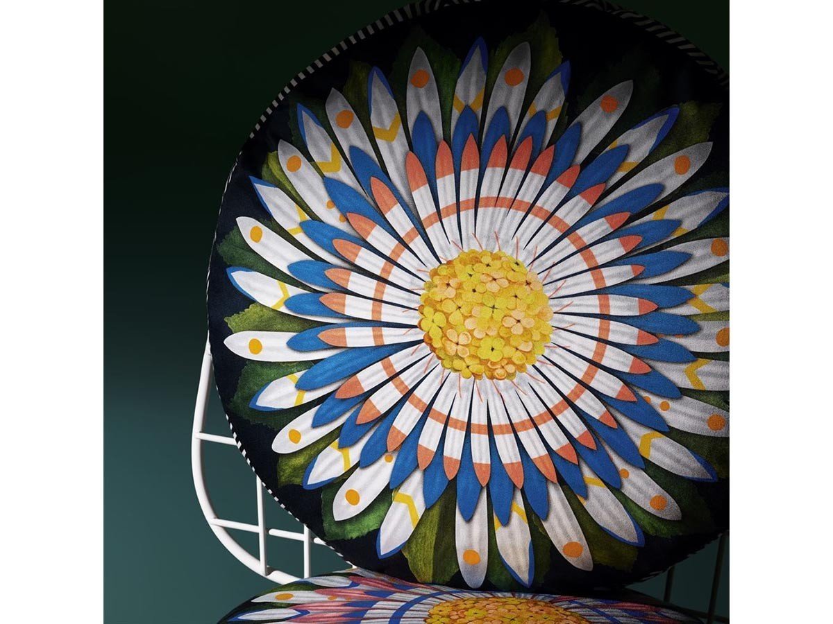 【デザイナーズ ギルド/DESIGNERS GUILD / GOODS】のChristian Lacroix Fleur Fardee Fleuve Cushion / クリスチャンラクロワ フルール ファルデ フル―ヴ クッション 直径45cm 人気、トレンドファッション・服の通販 founy(ファニー) 　送料無料　Free Shipping　クッション　Cushion　サテン　Satin　ファブリック　Fabric　フェザー　Feather　プリント　Print　ボーダー　Border　ラウンド　Round　ホーム・キャンプ・アウトドア・お取り寄せ　Home,Garden,Outdoor,Camping Gear　家具・インテリア　Home Furniture & Interior. Stylish & Functional Living Spaces　その他 インテリア雑貨、家具　Furniture, Interior, Others　other-3|ID: prp329100004025360 ipo3291000000031475505