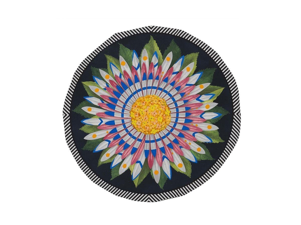 【デザイナーズ ギルド/DESIGNERS GUILD / GOODS】のChristian Lacroix Fleur Fardee Fleuve Cushion / クリスチャンラクロワ フルール ファルデ フル―ヴ クッション 直径45cm 人気、トレンドファッション・服の通販 founy(ファニー) 　送料無料　Free Shipping　クッション　Cushion　サテン　Satin　ファブリック　Fabric　フェザー　Feather　プリント　Print　ボーダー　Border　ラウンド　Round　ホーム・キャンプ・アウトドア・お取り寄せ　Home,Garden,Outdoor,Camping Gear　家具・インテリア　Home Furniture & Interior. Stylish & Functional Living Spaces　その他 インテリア雑貨、家具　Furniture, Interior, Others　other-4|ID: prp329100004025360 ipo3291000000031475506