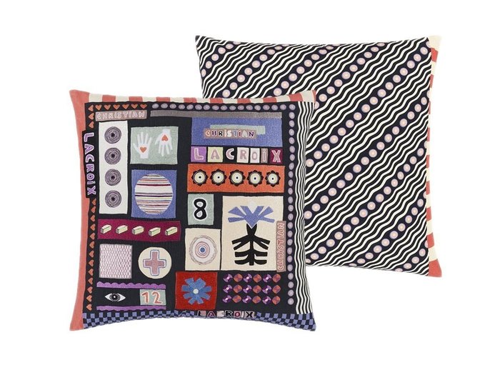 【デザイナーズ ギルド/DESIGNERS GUILD / GOODS】のChristian Lacroix Bloc Note Mosaique Cushion / クリスチャンラクロワ ブロックノート モザイク クッション 55 × 55cm インテリア・キッズ・メンズ・レディースファッション・服の通販 founy(ファニー) https://founy.com/ 送料無料 Free Shipping クッション Cushion, Throw Pillow グラフィック Graphic, Graphic Design サテン Satin, Glossy Fabric パターン Pattern, Design Print ファブリック Fabric, Textile フェザー Feather, Feather Detail ブロック Block, Solid Block Pattern プリント Print, Printed Pattern モザイク Mosaic, Geometric Pattern モチーフ Motif, Design Theme ホーム・キャンプ・アウトドア・お取り寄せ Home Living / Home & Lifestyle / Camping Gear / Outdoor Camping 家具・インテリア Home Furniture & Interior. Stylish & Functional Living Spaces その他 インテリア雑貨、家具 Home Decor & Furniture Extras |ID: prp329100004025362 ipo3291000000035326309