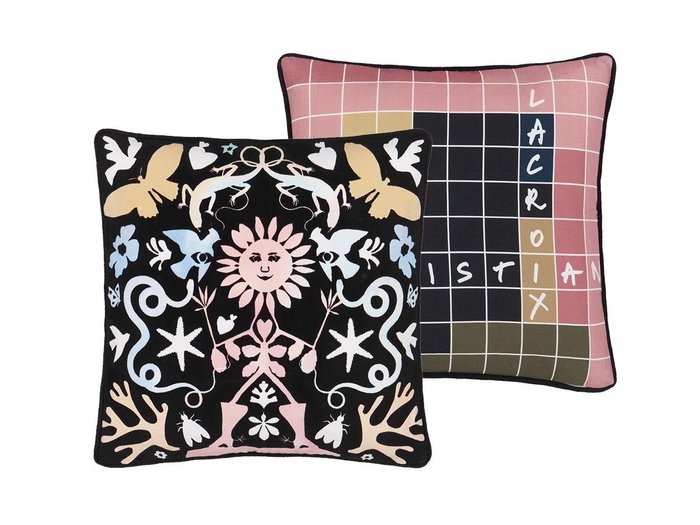 【デザイナーズ ギルド/DESIGNERS GUILD / GOODS】のChristian Lacroix Reve de Papier Jais Cushion / クリスチャンラクロワ レーヴ ド パピエ ジェ クッション 45 × 45cm インテリア・キッズ・メンズ・レディースファッション・服の通販 founy(ファニー) https://founy.com/ 送料無料 Free Shipping クッション Cushion, Throw Pillow パイピング Piping, Trim Design ファブリック Fabric, Textile フェザー Feather, Feather Detail プリント Print, Printed Pattern モチーフ Motif, Design Theme ホーム・キャンプ・アウトドア・お取り寄せ Home Living / Home & Lifestyle / Camping Gear / Outdoor Camping 家具・インテリア Home Furniture & Interior. Stylish & Functional Living Spaces その他 インテリア雑貨、家具 Home Decor & Furniture Extras |ID: prp329100004025363 ipo3291000000035326316