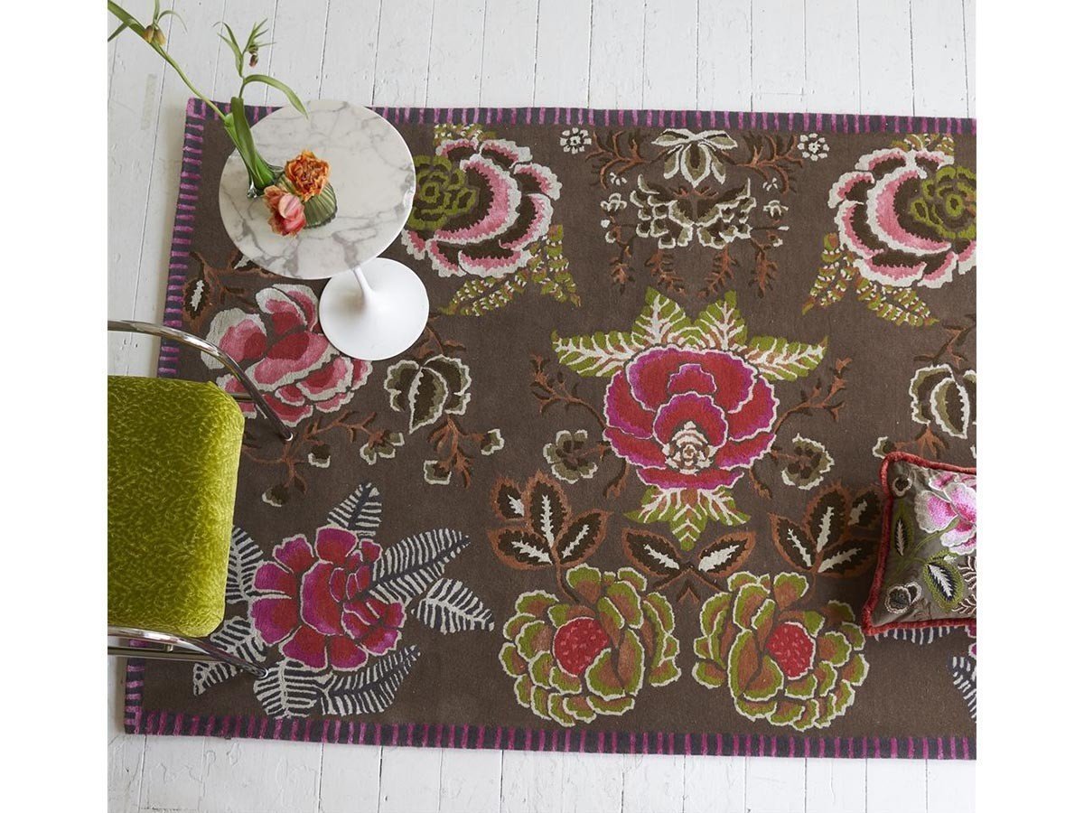 【デザイナーズ ギルド/DESIGNERS GUILD / GOODS】のRose de Damas Rug / ローズ ド ダマス ラグ(クランベリー) 人気、トレンドファッション・服の通販 founy(ファニー) 　クラシック　Classic　グラフィック　Graphic　ストライプ　Stripe　パターン　Pattern　ローズ　Rose　ホーム・キャンプ・アウトドア・お取り寄せ　Home,Garden,Outdoor,Camping Gear　家具・インテリア　Home Furniture & Interior. Stylish & Functional Living Spaces　その他 インテリア雑貨、家具　Furniture, Interior, Others　other-2|ID: prp329100004025373 ipo3291000000031475547