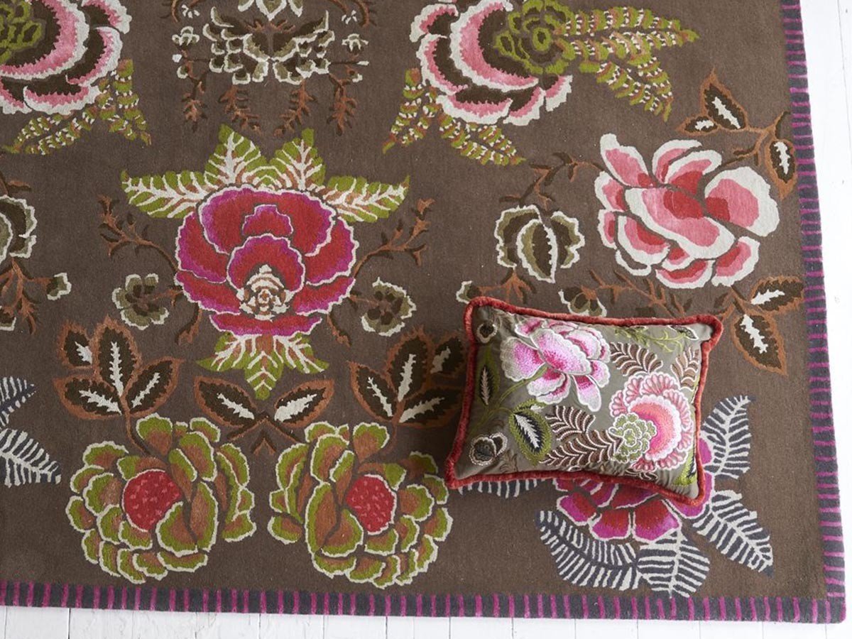 【デザイナーズ ギルド/DESIGNERS GUILD / GOODS】のRose de Damas Rug / ローズ ド ダマス ラグ(クランベリー) 人気、トレンドファッション・服の通販 founy(ファニー) 　クラシック　Classic　グラフィック　Graphic　ストライプ　Stripe　パターン　Pattern　ローズ　Rose　ホーム・キャンプ・アウトドア・お取り寄せ　Home,Garden,Outdoor,Camping Gear　家具・インテリア　Home Furniture & Interior. Stylish & Functional Living Spaces　その他 インテリア雑貨、家具　Furniture, Interior, Others　other-4|ID: prp329100004025373 ipo3291000000031475549