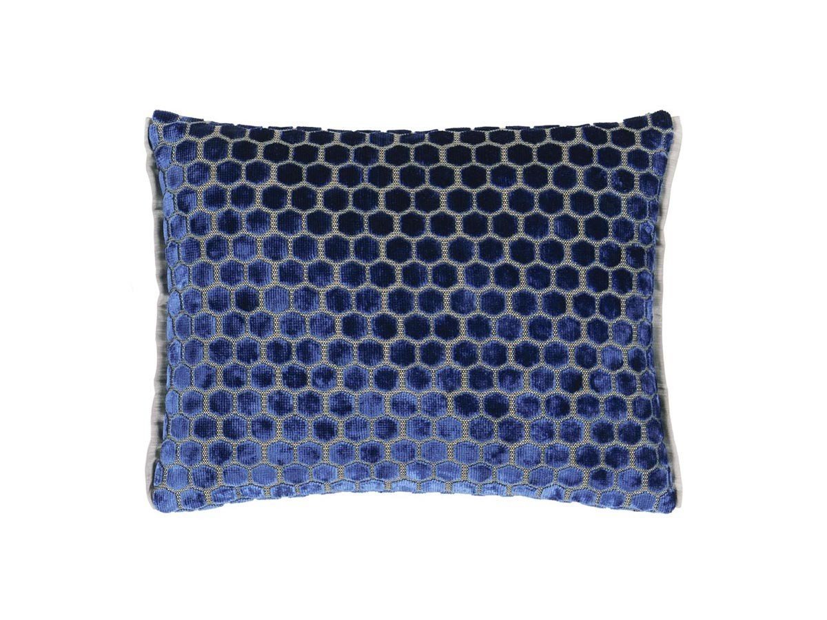 【デザイナーズ ギルド/DESIGNERS GUILD / GOODS】のJabot Cushion / ジャボ クッション 40 × 30cm インテリア・キッズ・メンズ・レディースファッション・服の通販 founy(ファニー) 　送料無料　Free Shipping　クッション　Cushion　パイピング　Piping　パターン　Pattern　フェザー　Feather　ベーシック　Basic　ホーム・キャンプ・アウトドア・お取り寄せ　Home,Garden,Outdoor,Camping Gear　家具・インテリア　Furniture　その他 インテリア雑貨、家具　Furniture, Interior, Others　コバルト(表面)|ID: prp329100004032562 ipo3291000000026799671