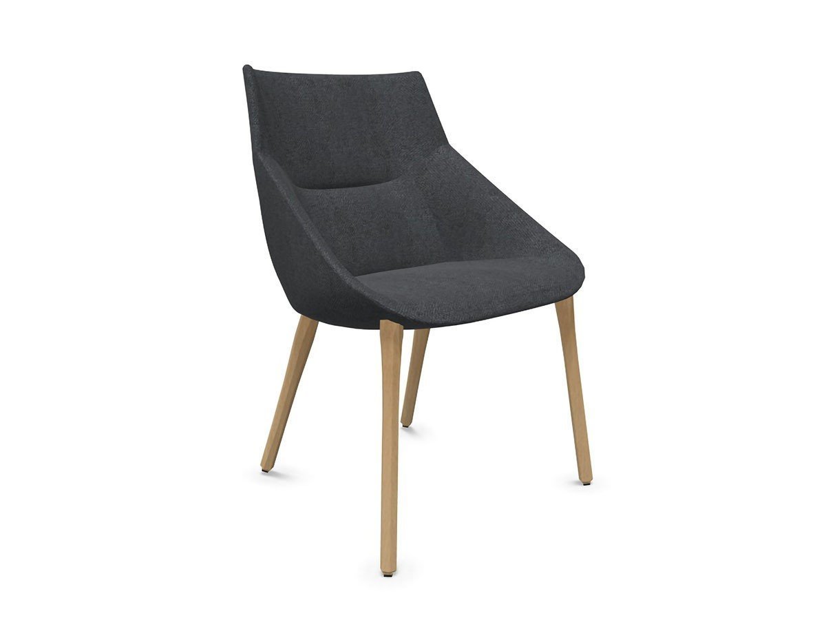 【エスパティオ/esPattio / GOODS】のBOW CHAIR / ボウ チェア ウッド4本脚 インテリア・キッズ・メンズ・レディースファッション・服の通販 founy(ファニー) 　送料無料　Free Shipping　ウッド　Wood　フィット　Fit　フォーマル　Formal　メタル　Metal　ホーム・キャンプ・アウトドア・お取り寄せ　Home,Garden,Outdoor,Camping Gear　家具・インテリア　Home Furniture & Interior. Stylish & Functional Living Spaces　チェア・椅子　Chair　ダイニングチェア　Dining Chair　ダークグレー|ID: prp329100004035862 ipo3291000000032500610