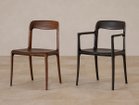 【フライミー ジャパン スタイル/FLYMEe Japan-Style / GOODS】のDINING ARM CHAIR / ダイニングアームチェア #117116 左:同シリーズの「ダイニングチェア(ウォールナット)」、右:本商品|ID: prp329100004045098 ipo3291000000030171955