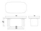 【フライミー ジャパン スタイル/FLYMEe Japan-Style / GOODS】のDINING TABLE / ダイニングテーブル #117118 「幅180cm」寸法図|ID: prp329100004045105 ipo3291000000027054570