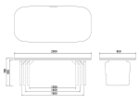 【フライミー ジャパン スタイル/FLYMEe Japan-Style / GOODS】のDINING TABLE / ダイニングテーブル #117118 人気、トレンドファッション・服の通販 founy(ファニー) なめらか Smooth コンビ Combination テーブル Table フォルム Form ホーム・キャンプ・アウトドア・お取り寄せ Home,Garden,Outdoor,Camping Gear 家具・インテリア Furniture テーブル Table ダイニングテーブル Dining Table thumbnail 「幅200cm」寸法図|ID: prp329100004045105 ipo3291000000027054571