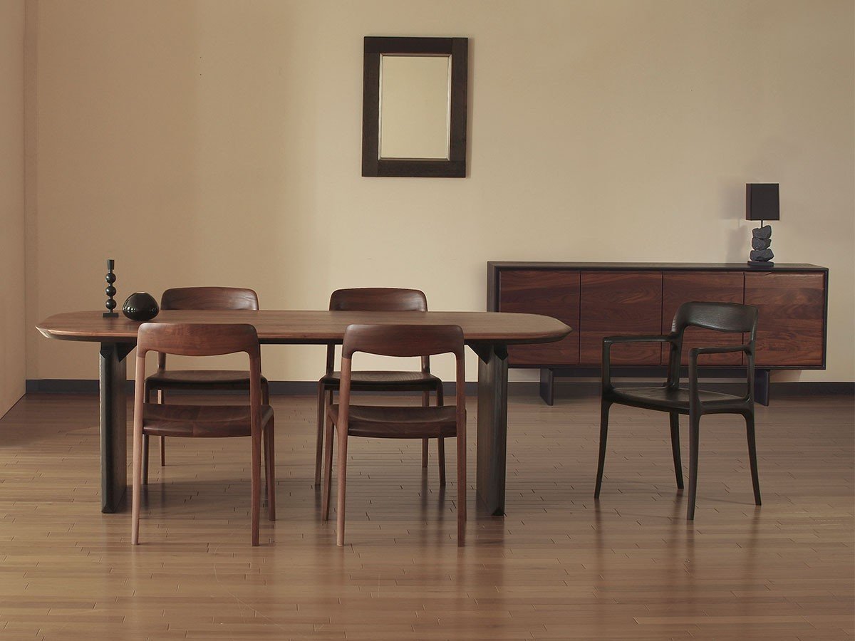 【フライミー ジャパン スタイル/FLYMEe Japan-Style / GOODS】のDINING TABLE / ダイニングテーブル #117118 人気、トレンドファッション・服の通販 founy(ファニー) 　なめらか　Smooth　コンビ　Combination　テーブル　Table　フォルム　Form　ホーム・キャンプ・アウトドア・お取り寄せ　Home,Garden,Outdoor,Camping Gear　家具・インテリア　Furniture　テーブル　Table　ダイニングテーブル　Dining Table　other-3|ID: prp329100004045105 ipo3291000000031474240
