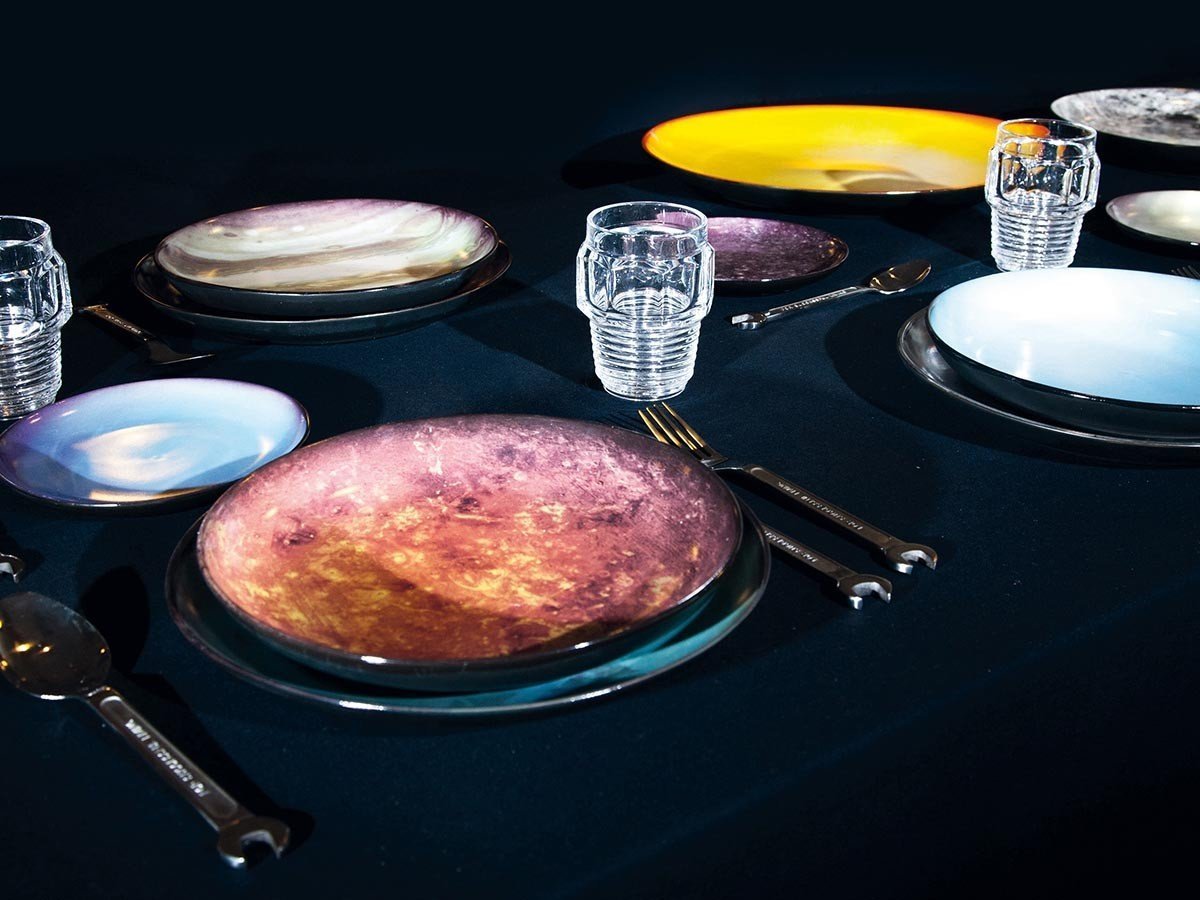 【ディーゼルリビング ウィズ セレッティ/DIESEL LIVING with SELETTI / GOODS】のCOSMIC DINER PLATE SUN / コズミックダイナー プレート(太陽) 人気、トレンドファッション・服の通販 founy(ファニー) 　イタリア　Italy　センター　Center　ダメージ　Damage　テーブル　Table　プレート　Plate　モチーフ　Motif　皿　Dish　other-6|ID: prp329100004047604 ipo3291000000031474129