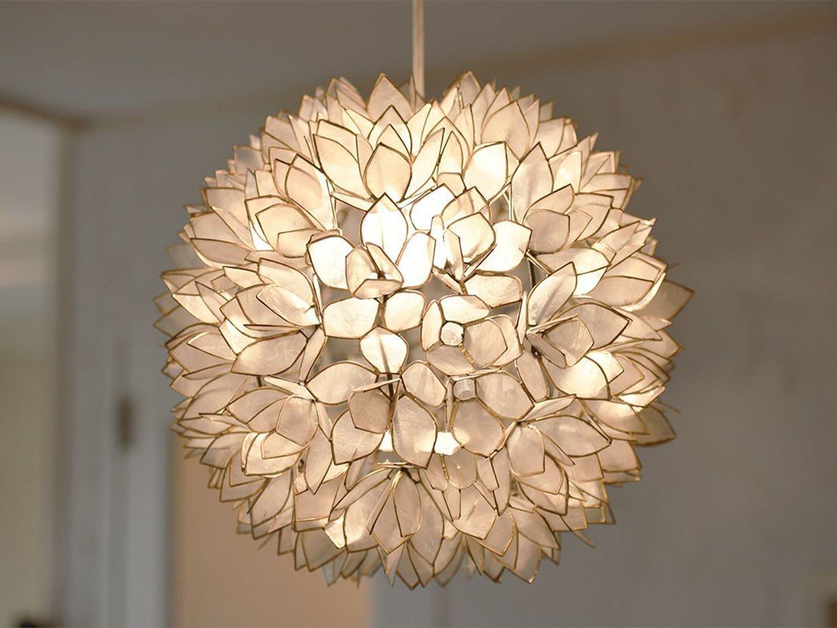 【カジャ/KAJA / GOODS】のShell Flower Lamp / シェル フラワーランプ Lサイズ 人気、トレンドファッション・服の通販 founy(ファニー) 　おすすめ　Recommend　バランス　Balance　フラワー　Flower　ホーム・キャンプ・アウトドア・お取り寄せ　Home,Garden,Outdoor,Camping Gear　家具・インテリア　Furniture　ライト・照明　Lighting & Light Fixtures　ペンダントライト　Pendant Light　other-3|ID: prp329100004048862 ipo3291000000031474003