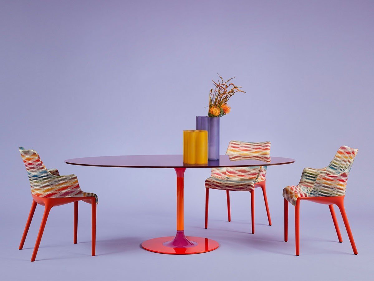 【カルテル/Kartell / GOODS】のTHIERRY XXL OVAL / ティエリー XXL オーバル 人気、トレンドファッション・服の通販 founy(ファニー) 　オーバル　Oval　ガラス　Glass　テーブル　Table　フォルム　Form　フレーム　Flame　ホーム・キャンプ・アウトドア・お取り寄せ　Home,Garden,Outdoor,Camping Gear　家具・インテリア　Furniture　テーブル　Table　ダイニングテーブル　Dining Table　other-5|ID: prp329100004048864 ipo3291000000031474010