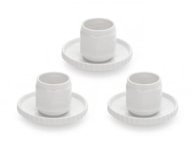 【ディーゼルリビング ウィズ セレッティ/DIESEL LIVING with SELETTI / GOODS】 MACHINE COLLECTION COFFEE CUT WITH SAUCER SET 3 / マシンコレクション コーヒーカップ&ソーサー 3点セット人気、トレンドファッション・服の通販 founy(ファニー) イタリア Italy コレクション Collection ダメージ Damage テーブル Table モチーフ Motif |ID:prp329100004052032