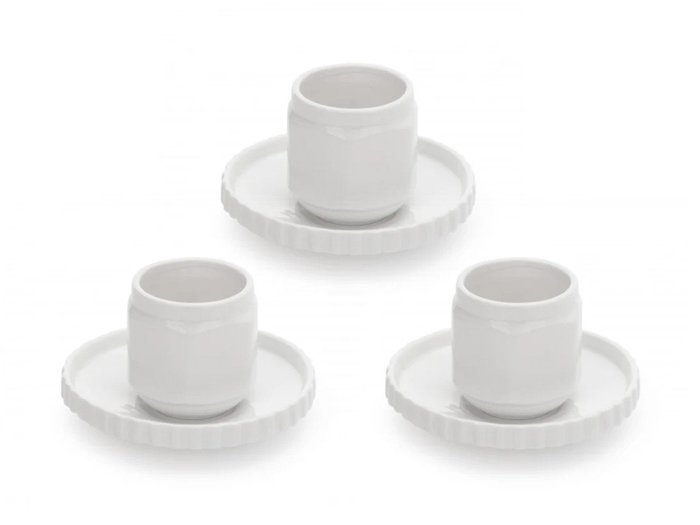 【ディーゼルリビング ウィズ セレッティ/DIESEL LIVING with SELETTI / GOODS】のMACHINE COLLECTION COFFEE CUT WITH SAUCER SET 3 / マシンコレクション コーヒーカップ&ソーサー 3点セット インテリア・キッズ・メンズ・レディースファッション・服の通販 founy(ファニー) https://founy.com/ イタリア Italy コレクション Collection ダメージ Damage テーブル Table モチーフ Motif |ID: prp329100004052032 ipo3291000000030171426