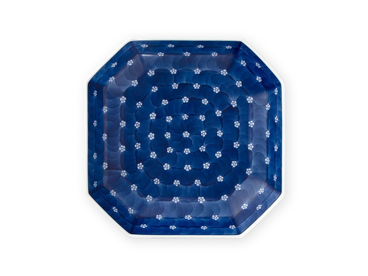 【源右衛門窯/Gen Emon Kiln / GOODS】の染付梅地紋 方皿 / 染付梅地紋 方皿 人気、トレンドファッション・服の通販 founy(ファニー) 　皿　Dish　テーブル　Table　人気　Popularity　フォルム　Form　プレート　Plate　送料無料　Free Shipping　おすすめ　Recommend　 other-1|ID: prp329100004052904 ipo3291000000030171166
