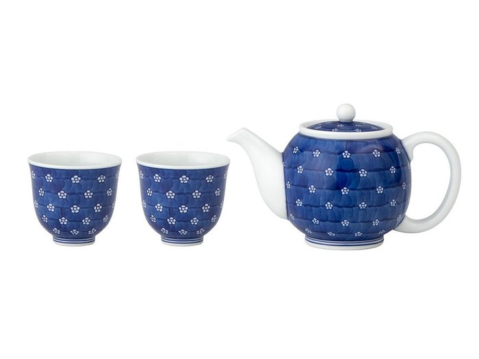 【源右衛門窯/Gen Emon Kiln / GOODS】の染付梅地紋 茶器 / 染付梅地紋 茶器 インテリア・キッズ・メンズ・レディースファッション・服の通販 founy(ファニー) https://founy.com/ 送料無料 Free Shipping テーブル Table フォルム Form 人気 Popularity |ID: prp329100004052947 ipo3291000000030171286