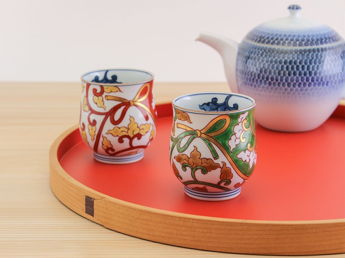 【源右衛門窯/Gen Emon Kiln / GOODS】の紺朱花割 組湯呑 / 紺朱花割 組湯呑 インテリア・キッズ・メンズ・レディースファッション・服の通販 founy(ファニー) 　送料無料　Free Shipping　テーブル　Table　フォルム　Form　参考イメージ|ID: prp329100004052961 ipo3291000000030171318