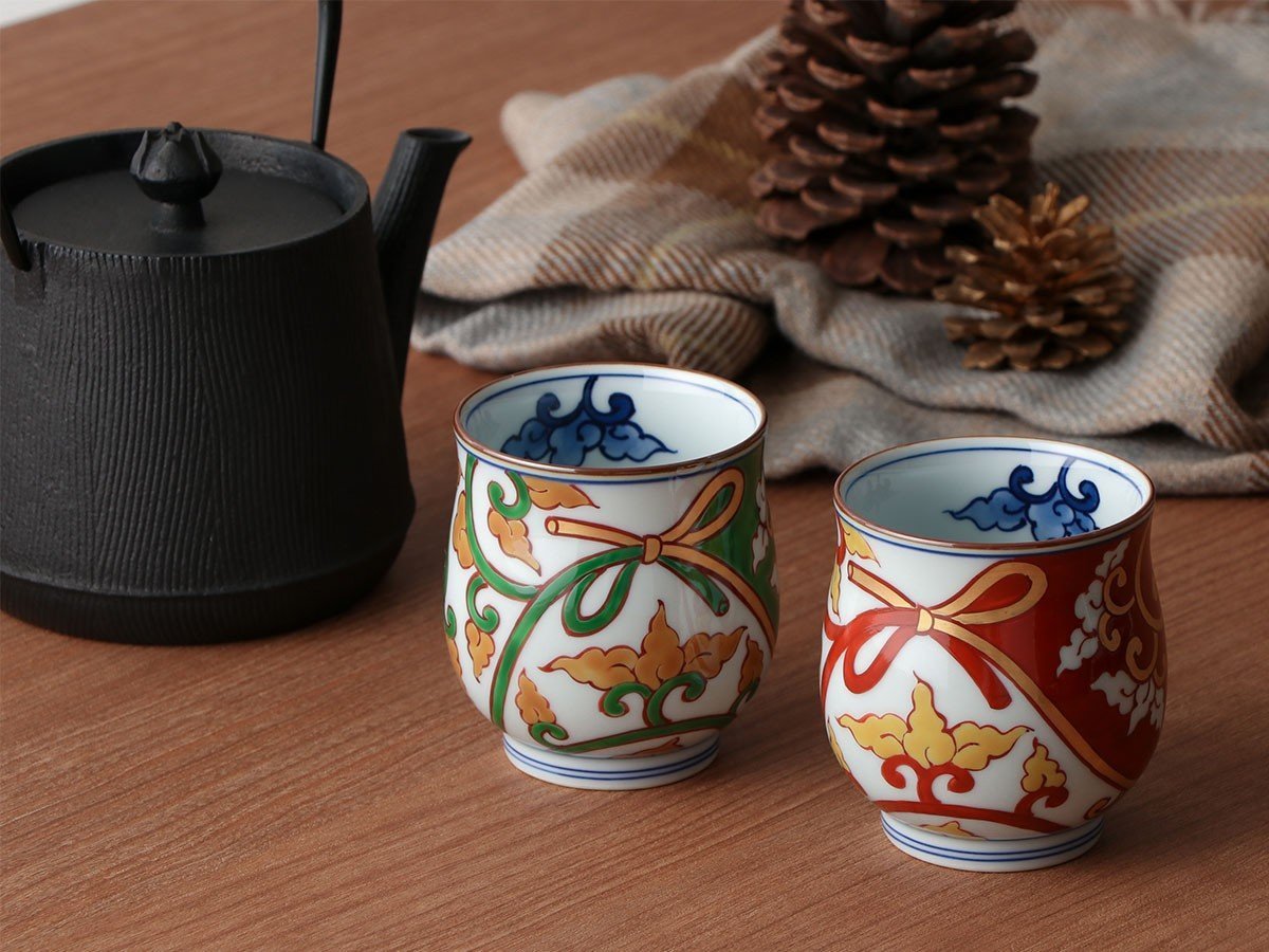 【源右衛門窯/Gen Emon Kiln / GOODS】の紺朱花割 組湯呑 / 紺朱花割 組湯呑 インテリア・キッズ・メンズ・レディースファッション・服の通販 founy(ファニー) 　送料無料　Free Shipping　テーブル　Table　フォルム　Form　参考イメージ|ID: prp329100004052961 ipo3291000000030171319