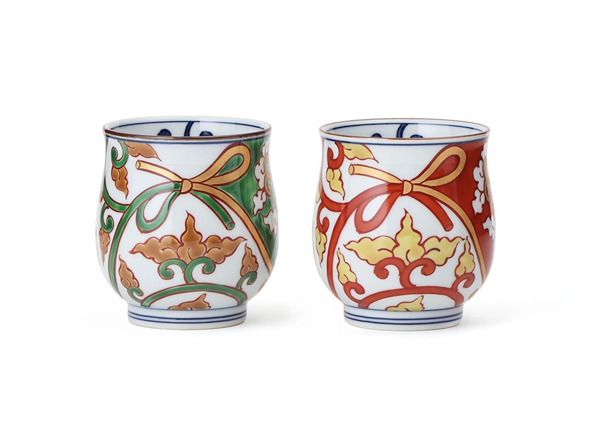 【源右衛門窯/Gen Emon Kiln / GOODS】の色絵結び唐草 組湯呑 / 色絵結び唐草 組湯呑 人気、トレンドファッション・服の通販 founy(ファニー) 　送料無料　Free Shipping　テーブル　Table, Dining Table　フォルム　Silhouette, Form　 other-1|ID: prp329100004052962 ipo3291000000035326672