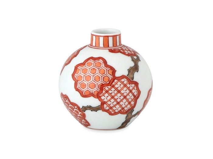 【源右衛門窯/Gen Emon Kiln / GOODS】の赤絵桜地紋 小花瓶 / 赤絵桜地紋 小花瓶 インテリア・キッズ・メンズ・レディースファッション・服の通販 founy(ファニー) https://founy.com/ 送料無料 Free Shipping フォルム Form フラワー Flower ホーム・キャンプ・アウトドア・お取り寄せ Home,Garden,Outdoor,Camping Gear 家具・インテリア Furniture その他 インテリア雑貨、家具 Furniture, Interior, Others |ID: prp329100004052983 ipo3291000000030171378