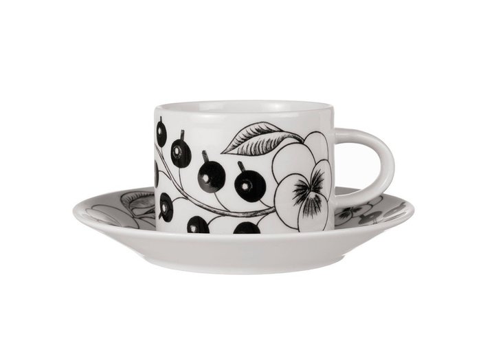 【アラビア/ARABIA / GOODS】のParatiisi Tea Cup & Saucer / パラティッシ ティーカップ & ソーサー(ブラック) インテリア・キッズ・メンズ・レディースファッション・服の通販 founy(ファニー) https://founy.com/ クラシック Classic 皿 Dish テーブル Table プレート Plate |ID: prp329100004055974 ipo3291000000030170885