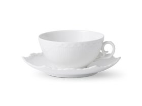 【ロイヤル コペンハーゲン/Royal Copenhagen / GOODS】 White Fluted Full Lace Tea Cup & Saucer / ホワイトフルーテッド フルレース ティーカップ & ソーサー人気、トレンドファッション・服の通販 founy(ファニー) 送料無料 Free Shipping エレガント 上品 Elegant テーブル Table レース Race |ID:prp329100004058729