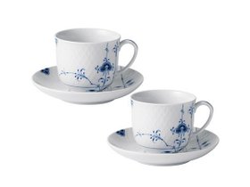 【ロイヤル コペンハーゲン/Royal Copenhagen / GOODS】のBlue Palmette Cup & Plate / ブルーパルメッテ カップ & プレート ペア 人気、トレンドファッション・服の通販 founy(ファニー) 送料無料 Free Shipping シンプル Simple テーブル Table デザート Dessert プレート Plate モチーフ Motif |ID:prp329100004058742