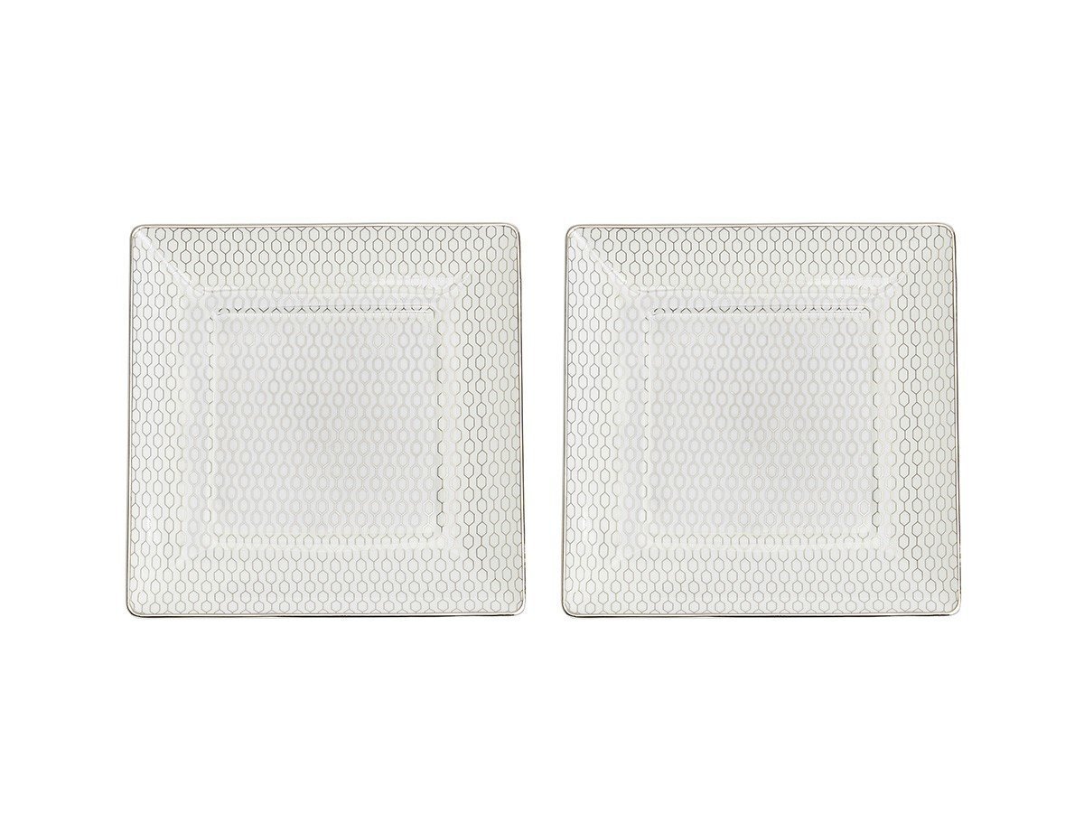 【ウェッジウッド/WEDGWOOD / GOODS】のGIO PLATINUM SQUARE TRAY PAIR / ジオ プラチナ スクエアトレイ ペア 14.5cm 人気、トレンドファッション・服の通販 founy(ファニー) 　スクエア　Square　テーブル　Table　プレート　Plate　モダン　Modern　皿　Dish　 other-1|ID: prp329100004060767 ipo3291000000027346011